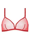 Eres Providence Tonique Wireless Triangle Bra In Red