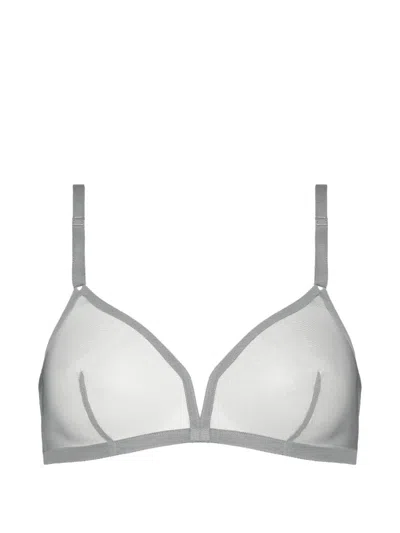 Eres Providence Tonique Wireless Triangle Bra In Silver