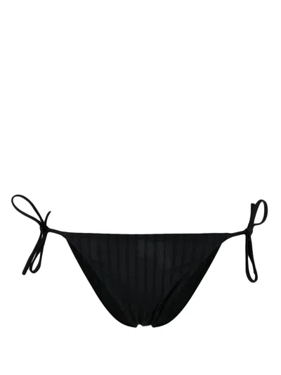 Eres Punch Side-tie Bikini Bottoms In Black