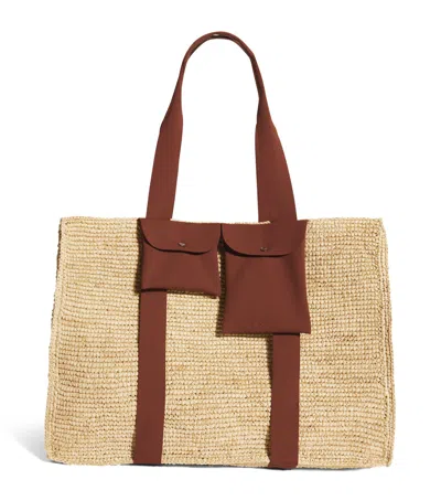 Eres Raffia Voyageur Tote Bag