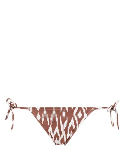 Eres Rain Lace Bikini Bottoms In Brown