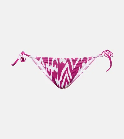 Eres Rain Printed Bikini Bottoms In Imprime Wind Sunset