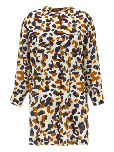 Eres Recifs Animal-print Cover-up In Multicolor