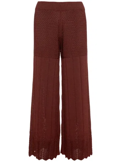 Eres Récit Trousers In 褐色