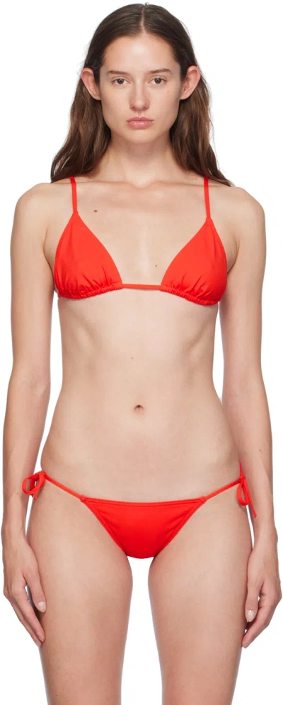 ERES RED MOUNA BIKINI TOP