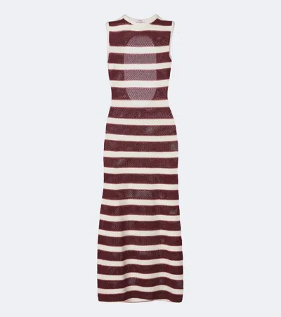 Eres Midikleid Régulière Aus Einem Baumwollgemisch In Burgundy