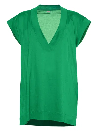Eres Renée V-neck T-shirt In Green