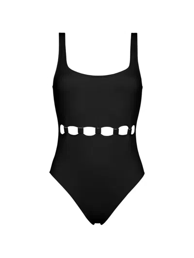 Eres Replay Cut-out Swimsuit In Black