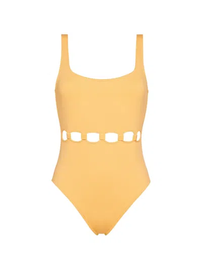 Eres Replay Cut-out Swimsuit In Yellow