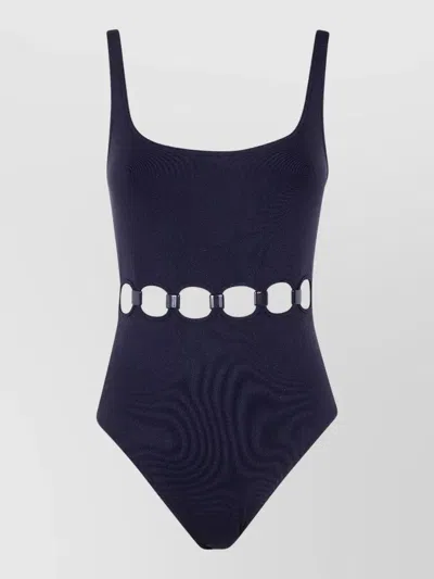 Eres Replay One Piece Swimsuit Scoop Neckline In Blue