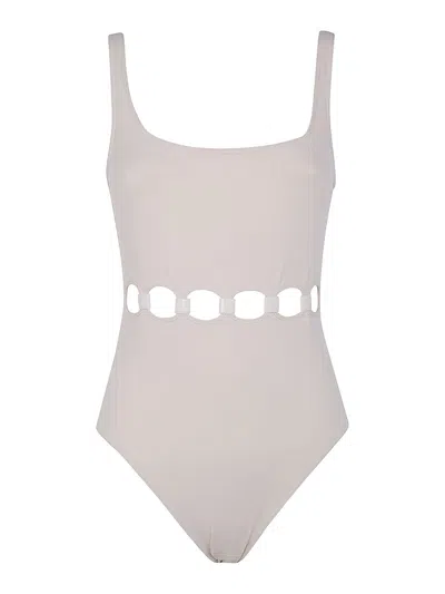 Eres Replay Scoop Neck One Piece Swimsuit In Neutral