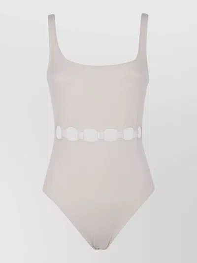 Eres Replay Scoop Neck One Piece Swimsuit In Neutral