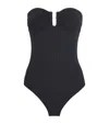 Eres Ribbed Bossa Bandeau Swimsuit In Black