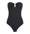 Eres Ribbed Bossa Bandeau Swimsuit In Black