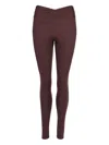 Eres Ribbed Pull-on Leggings In Brown