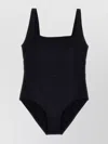 Eres Ribbed Scoop Neckline Wide Straps Swimsuit