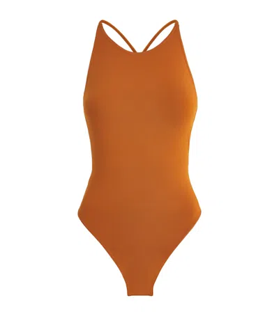 Eres Ring-back Navale Swimsuit In Brown