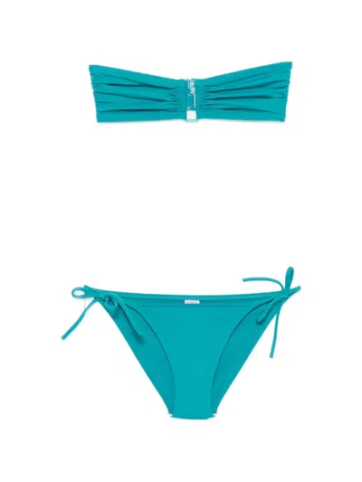 Eres Ruched Bikini Set In Blue