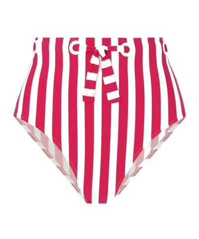 Eres Samba Encanta Striped Bikini Briefs In White