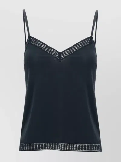 ERES "SANDRA GRAPHIC" LACE TRIM TOP