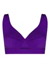 Eres Sasha Soyeuse Crop Top Bra In Purple