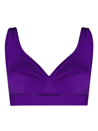 Eres Sasha Soyeuse Crop Top Bra In Purple