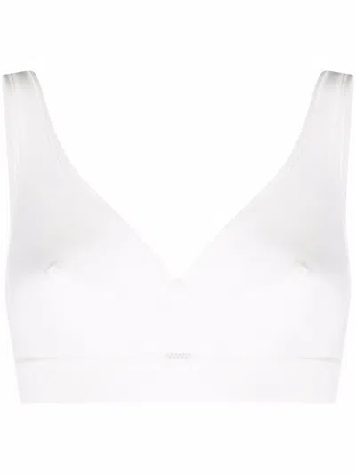 Eres Sasha Wireless Cropped Bra In White