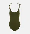 Eres Saturne Beaded Swimsuit In Green