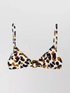 Eres Ecailles Polka-dot Buckle Bikini Top