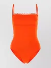 Eres Scalloped Trim Stretch Nylon Swimsuit