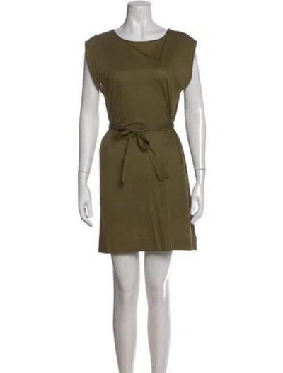 Pre-owned Eres Scoop Neck Mini Dress In Green
