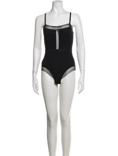 Pre-owned Eres Scoop Neck Sleeveless Bodysuit In White