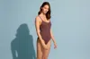 Eres Scoop Neck Swimsuit In Brown In Brown