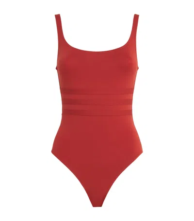 Eres Scoop-back Asia Swimsuit In Red
