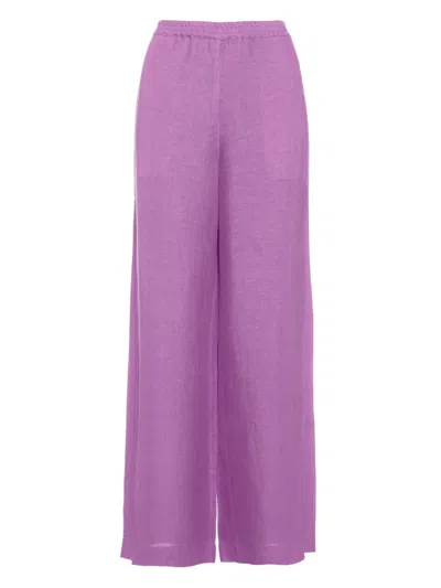 Eres Select Linen Trousers In Purple