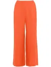 Eres Select Wide-leg Linen Trousers In Orange