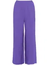 Eres Select Wide-leg Linen Trousers In Purple