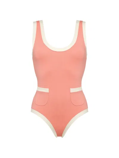 Eres Senecio Pocket Trim Swimsuit In Pink