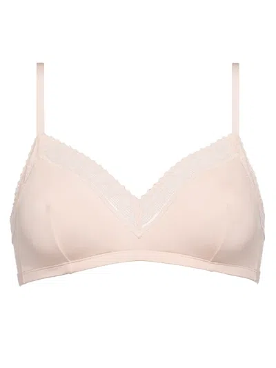 Eres Serenity Lace-trim Triangle Bra In Pink