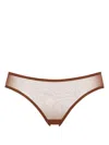 Eres Sheer-panel Briefs In Brown
