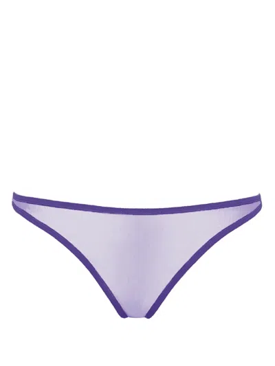 Eres Sheer-panel Briefs In Purple