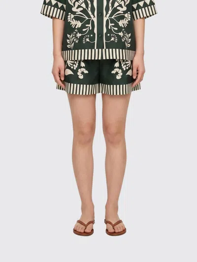 ERES ERES HIGH-WAISTED FLORAL PRINT PURE SILK SHORTS WITH BELT LOOPS,I59949012