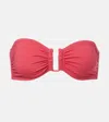 Eres Bandeau Bikini Top With Bust Shirring