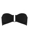 Eres Show Bandeau U-hardware Bikini Top In Black