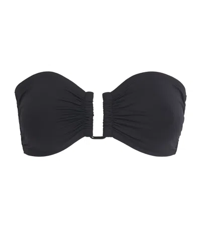 Eres Show Bandeau Bikini Top In Black