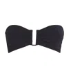 Eres Show Bandeau Bikini Top In Black