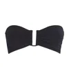 Eres Show Bandeau U-hardware Bikini Top In Blanc