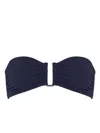 Eres Show Bandeau U-hardware Bikini Top In Blue