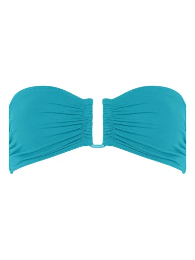 Eres Show Strapless Bikini Top In Blue