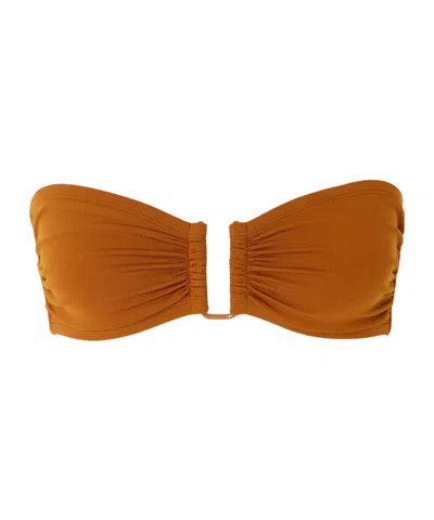 Eres Show Bandeau Bikini Top In Brown
